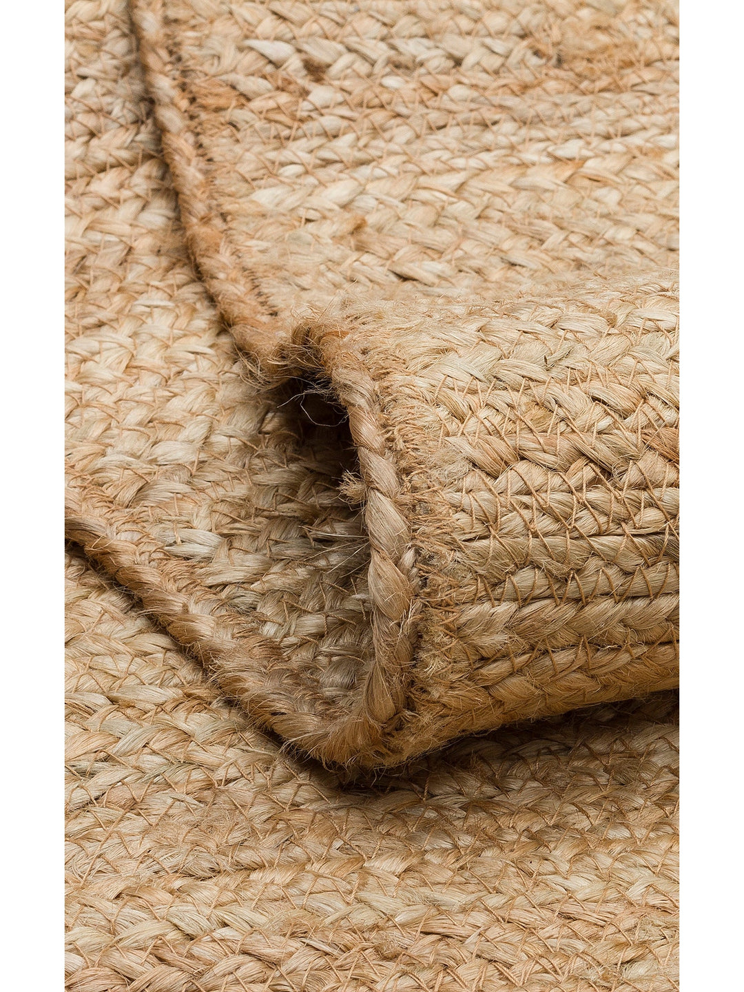 Crown Jüt %100 Naturel El Dokuma Oturma Odası Koridor Antre Mutfak Balkon Hasır Halı 12 NATURAL - Carpetdocia