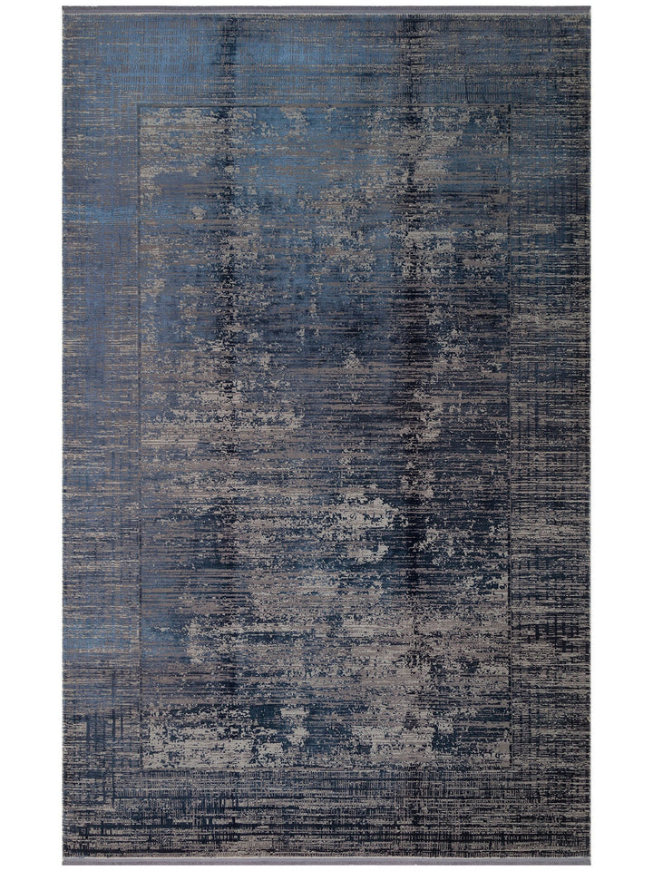 Elegant Dyed Özel Işıltılı Yüksek Kaliteli Sık Dokuma Salon Oturma Odası Koridor Modern Halı 02 NAVY - Carpetdocia