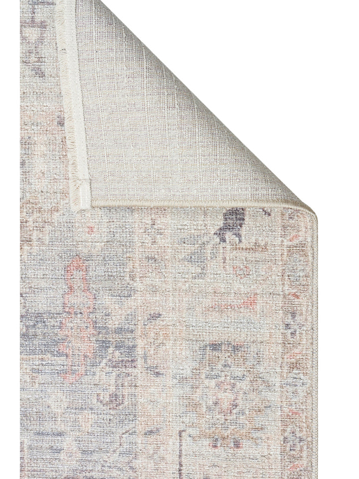 Floransa Serisi Pastel Tonlara Sahip Vintage Desenli Şık Halı 02 SKY - Carpetdocia