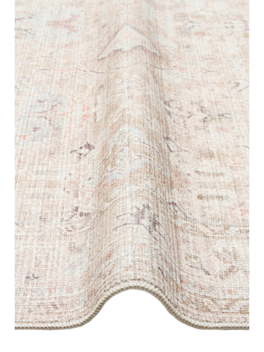 Floransa Serisi Pastel Tonlara Sahip Vintage Desenli Şık Halı 03 BEIGE - Carpetdocia