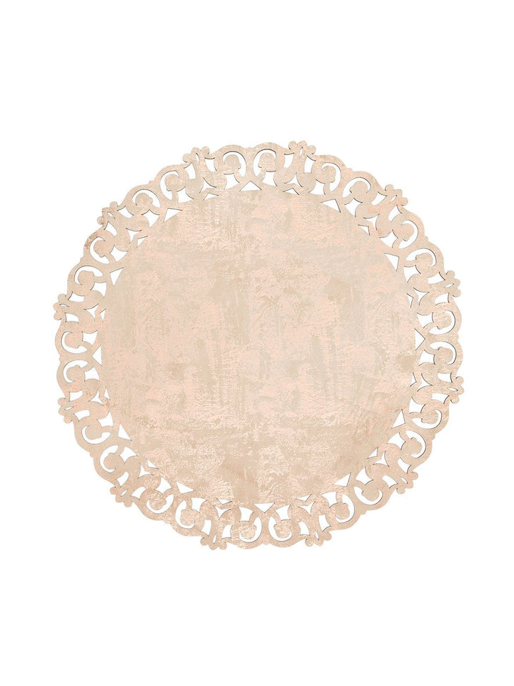 Gravür Klasik Ve Modern İşleme ve Oymaya Sahip Parlak Bordürlü Suni Deri Halı 05 BEIGE COPPER Q - Carpetdocia