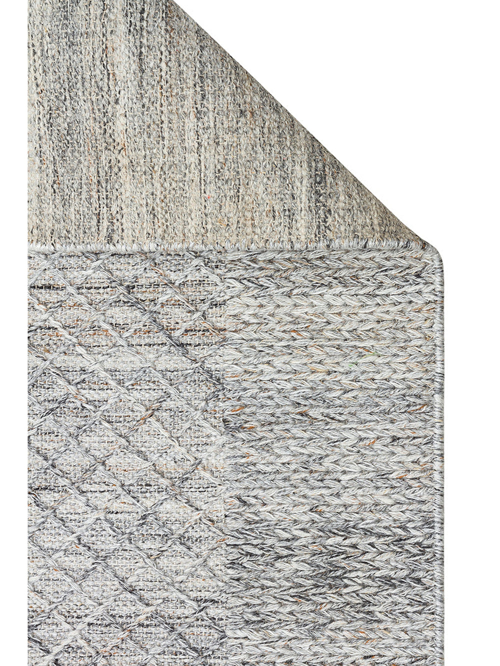 Herringbone Serisi El Dokuma Modern Etnik Salon Oturma Odası Yatak Odası Halı GREY - Carpetdocia