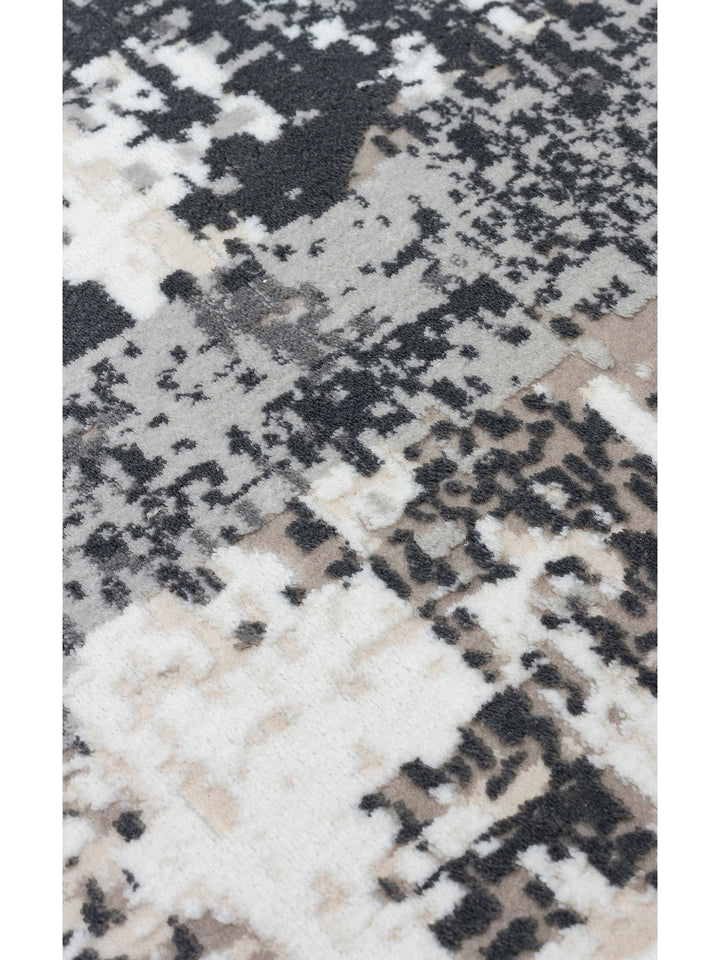 Marble Serisi Modern Desenli Salon Oturma Odası Koridor Antre Şık Halı 04 GREY ANTRASIT - Carpetdocia
