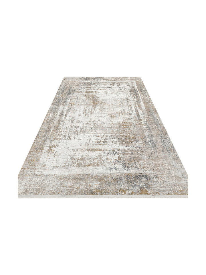 Marble Serisi Modern Desenli Salon Oturma Odası Koridor Antre Şık Halı 08 CREAM BEIGE - Carpetdocia