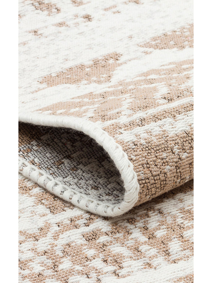Maya %100 Naturel Pamuk Yıkanabilir Çift Taraflı Oturma Odası Mutfak Koridor Modern Kilim 06 NATURAL - Carpetdocia