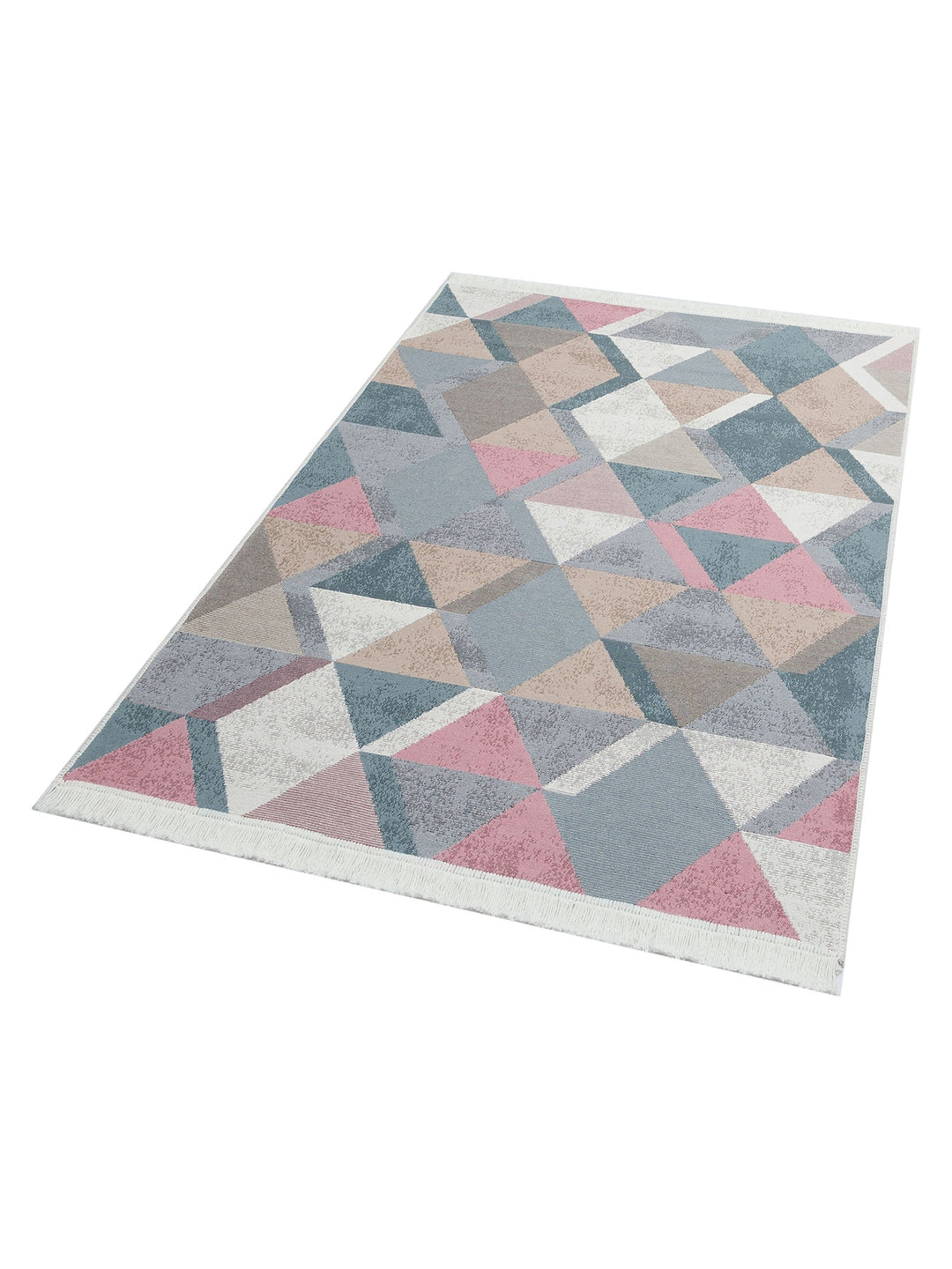 Maya %100 Naturel Pamuk Yıkanabilir Çift Taraflı Oturma Odası Mutfak Koridor Modern Kilim 10BLUPNK - Carpetdocia