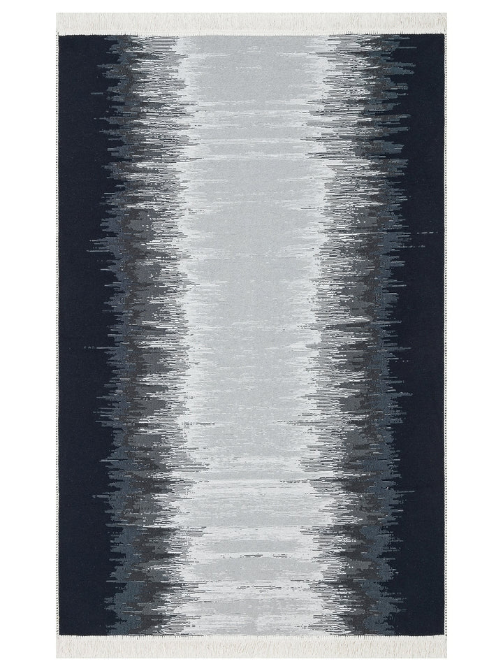 Maya %100 Naturel Pamuk Yıkanabilir Çift Taraflı Oturma Odası Mutfak Koridor Modern Kilim 40BLCKWHI - Carpetdocia