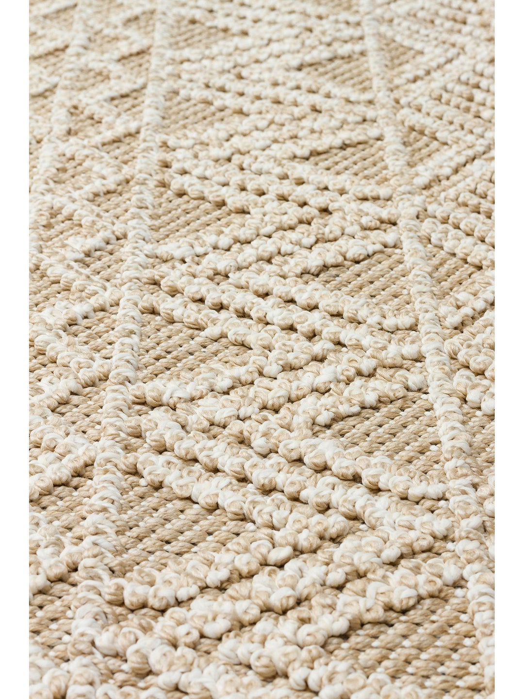 Ole Serisi Hasır Dokuma Oturma Odası Salon Koridor Antre Mutfak Modern İskandinav Halı 14 BEIGE - Carpetdocia