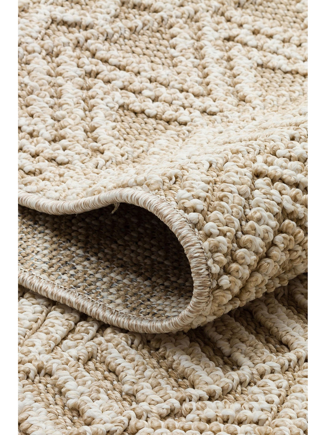 Ole Serisi Hasır Dokuma Oturma Odası Salon Koridor Antre Mutfak Modern İskandinav Halı 14 BEIGE - Carpetdocia