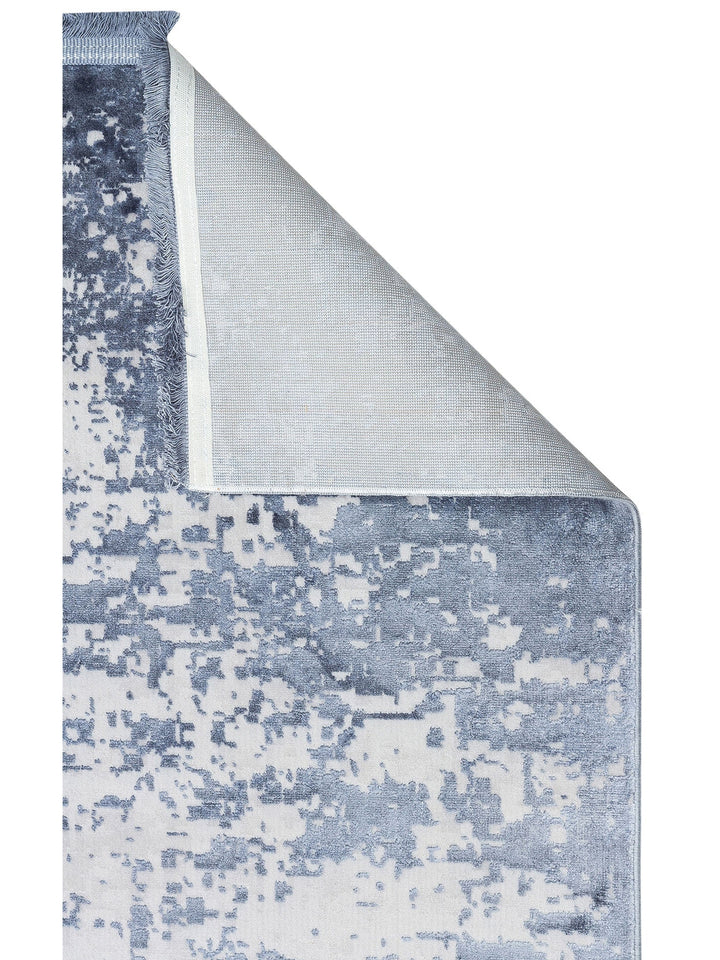 Paris Parlak İpeksi Görünümlü Salon Oturma Odası Koridor Antre Modern Halı 01 DENIM NW - Carpetdocia