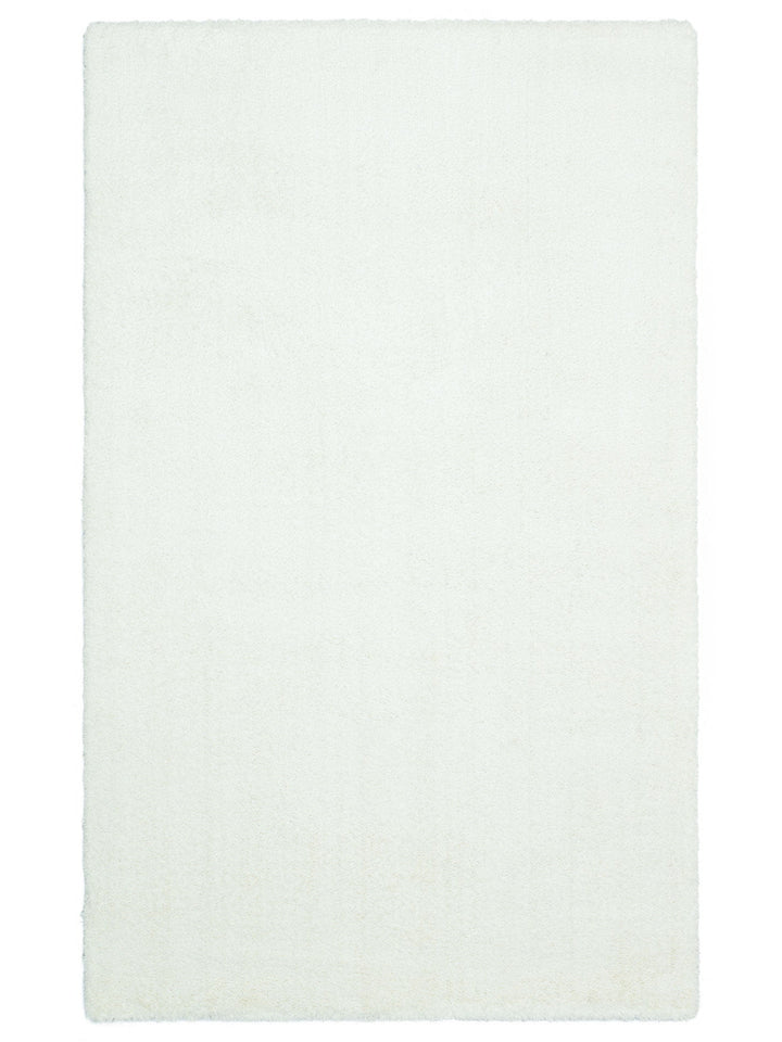 Peluche Hav Toz Vermez Yumuşak Modern Oturma Odası Salon Koridor Pofuduk Shaggy Halı 1006 WHITE - Carpetdocia