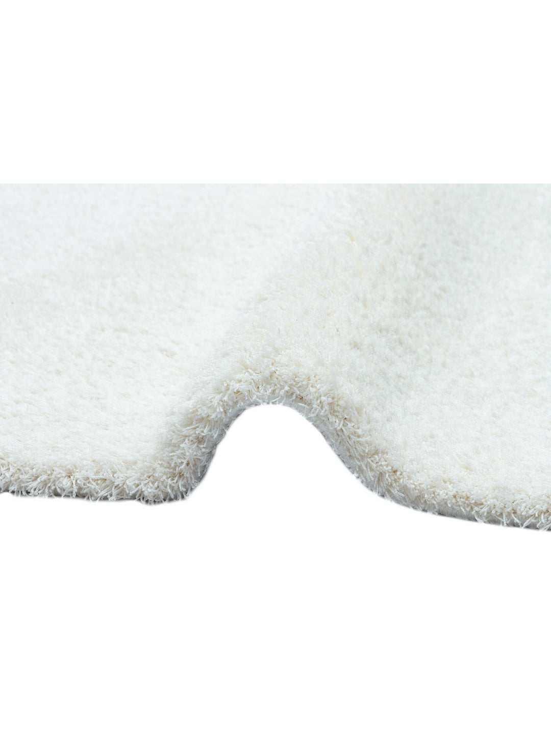 Peluche Hav Toz Vermez Yumuşak Modern Oturma Odası Salon Koridor Pofuduk Shaggy Halı 1006 WHITE - Carpetdocia