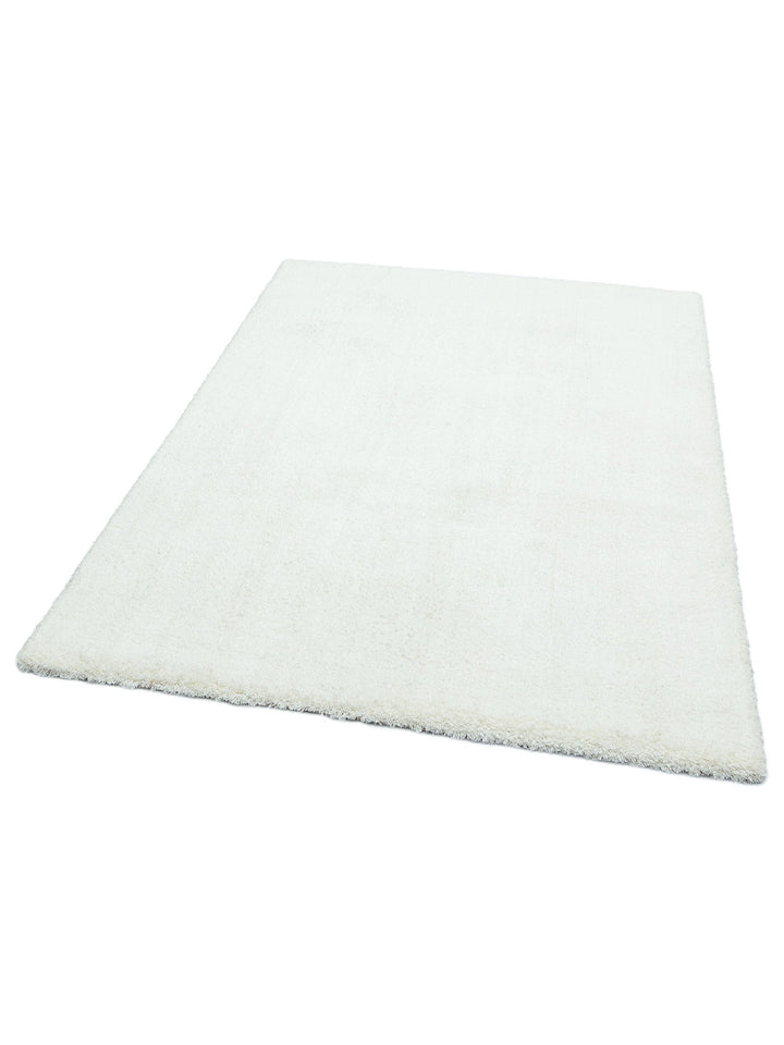 Peluche Hav Toz Vermez Yumuşak Modern Oturma Odası Salon Koridor Pofuduk Shaggy Halı 1006 WHITE - Carpetdocia