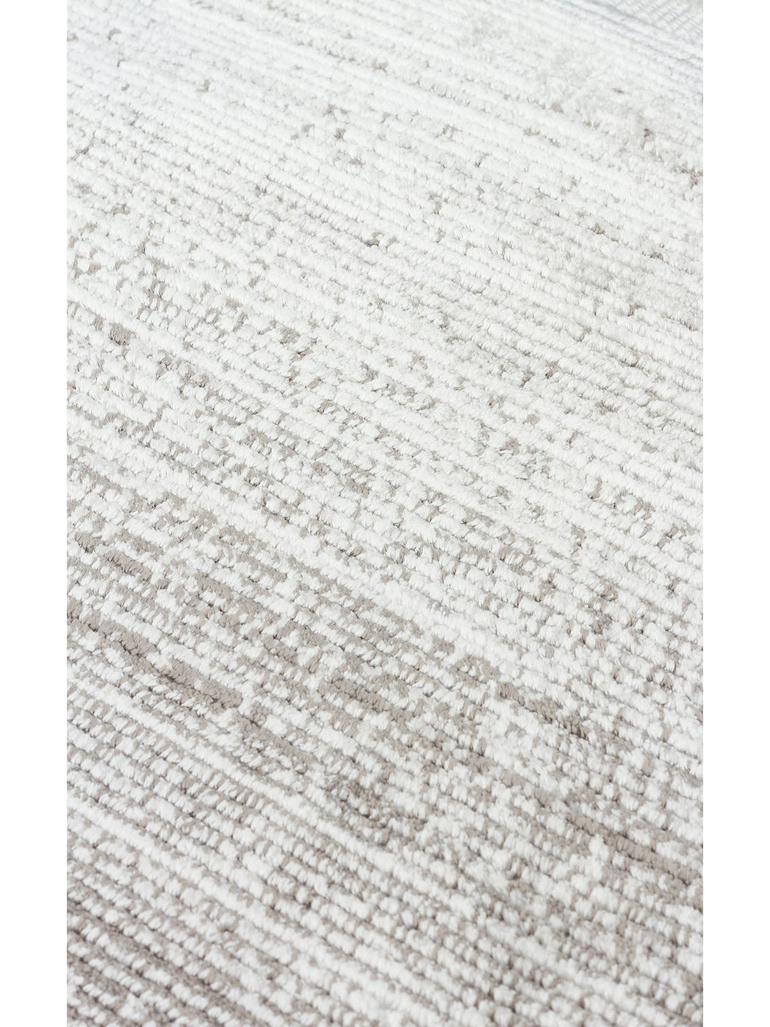 Sahra Serisi Viskon Karışımlı Parlak Şık Salon Halısı 01 CREAM GREY - Carpetdocia