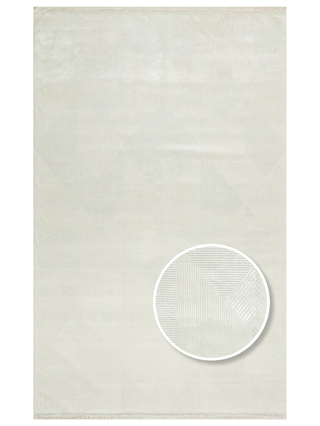 Smooth Hav Toz Vermez Modern Halı LUX 01 CREAM - Carpetdocia
