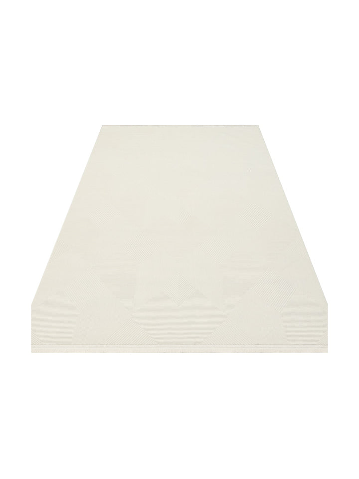 Smooth Hav Toz Vermez Modern Halı LUX 01 CREAM - Carpetdocia