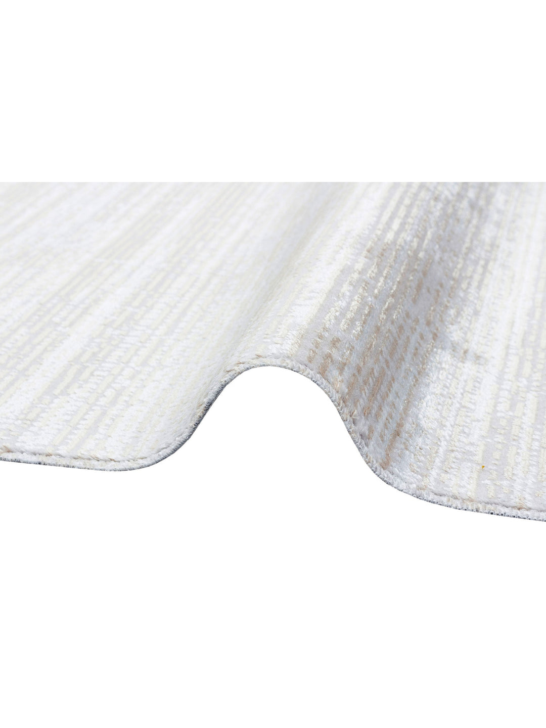 Smooth Yıkanabilir Kaymaz Parlak Oturma Odası Salon Koridor İnce Dokuma Modern Halı 09 BEIGE GOLD XW - Carpetdocia