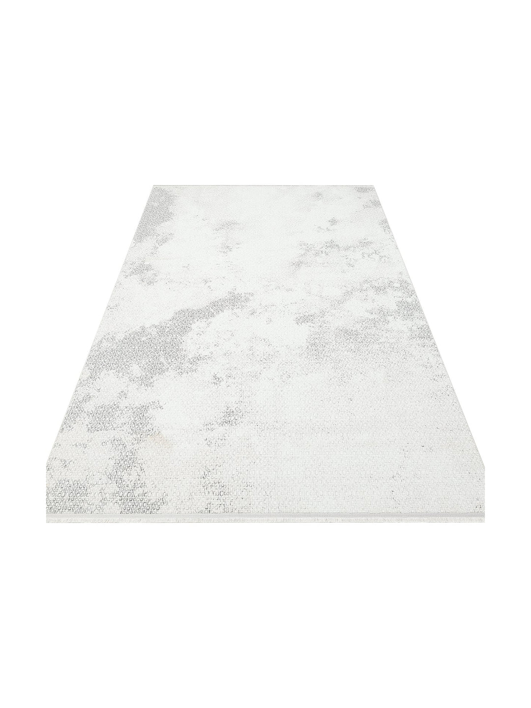 Smooth Yıkanabilir Kaymaz Parlak Oturma Odası Salon Koridor İnce Dokuma Modern Halı 108 CREAM GREY - Carpetdocia