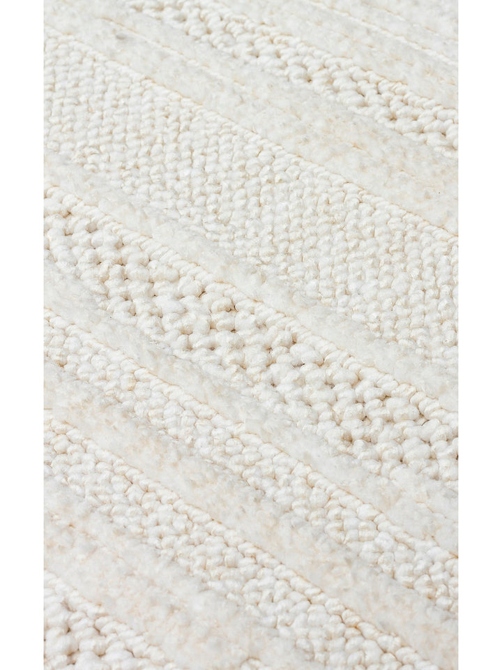 Style Hav Toz Vezmez Yumuşak Dokulu Oturma Odası Salon Koridor Antre Modern Halı 01 WHITE - Carpetdocia