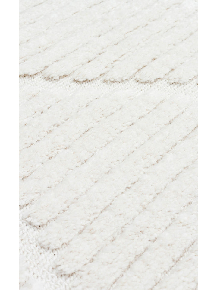 Tabasco Serisi Etnik Desenli Oturma Odası Salon Koridor Antre Modern İskindinav Halı TAB 07 WHITE - Carpetdocia
