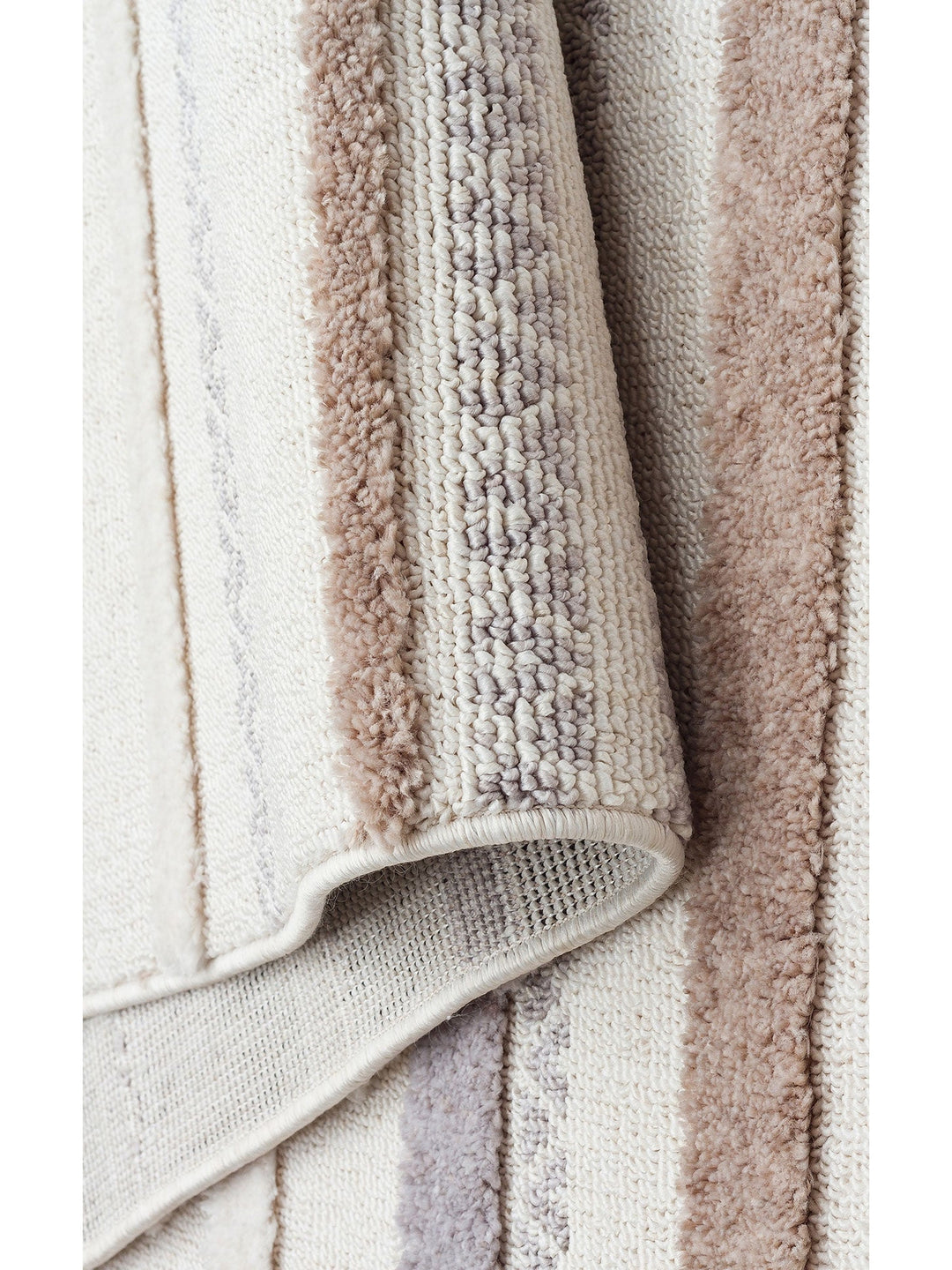 Tabasco Serisi Etnik Desenli Oturma Odası Salon Koridor Modern İskindinav Halı 01 WHITE GREY - Carpetdocia