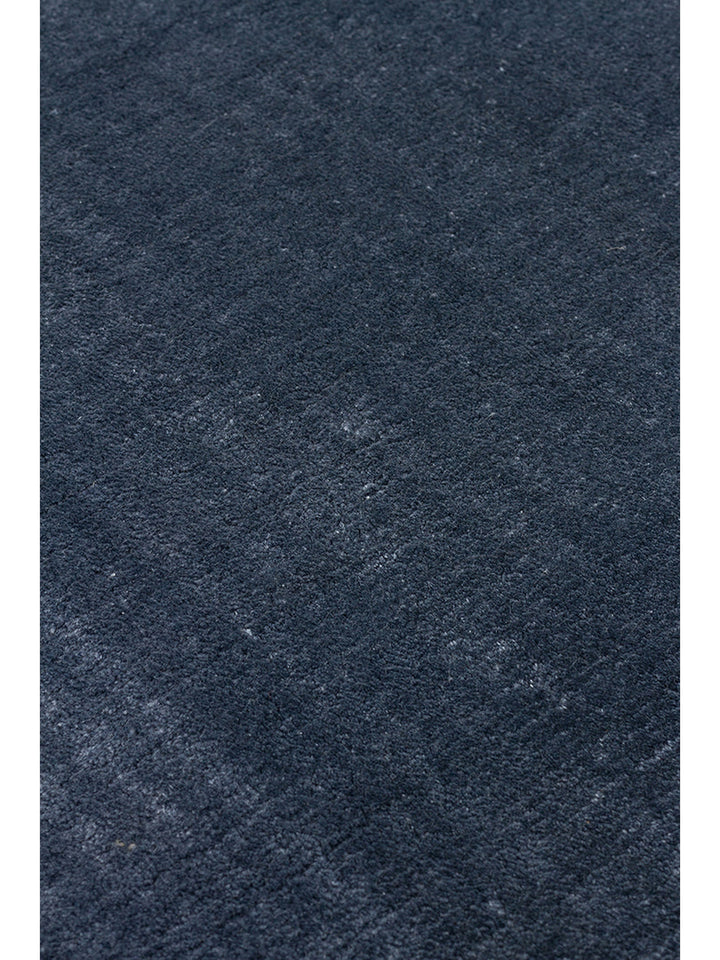 Victoria Serisi %100 Naturel Viskon El Dokuma Sade Modern Salon Oturma Odası Yatak Odası Halı BLUE - Carpetdocia
