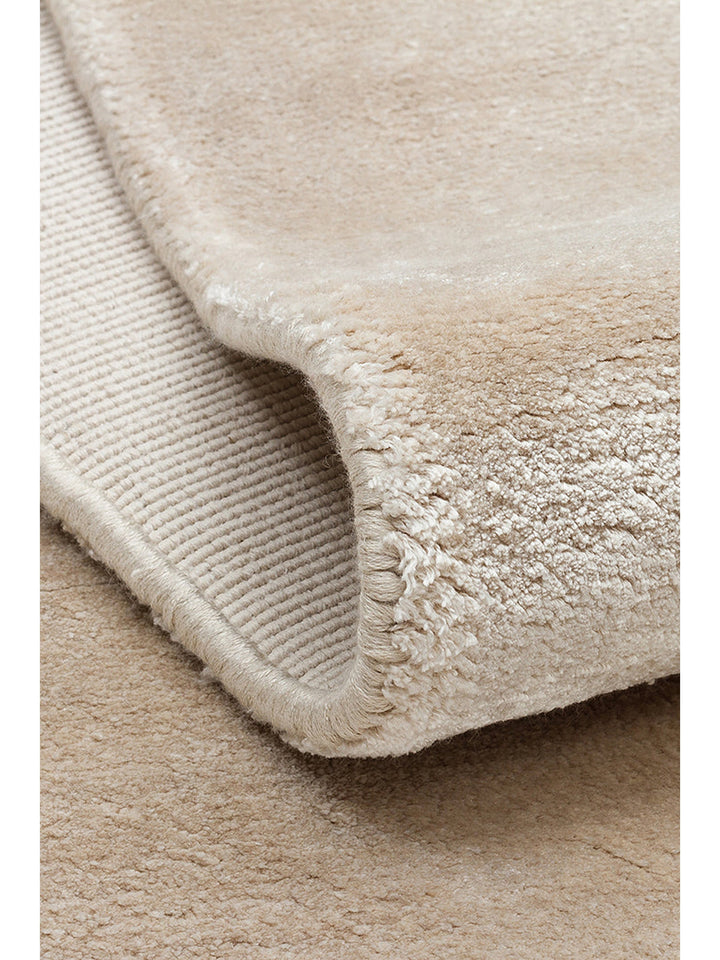 Victoria Serisi %100 Naturel Viskon El Dokuma Sade Modern Salon Oturma Odası Yatak Odası Halı SAND - Carpetdocia