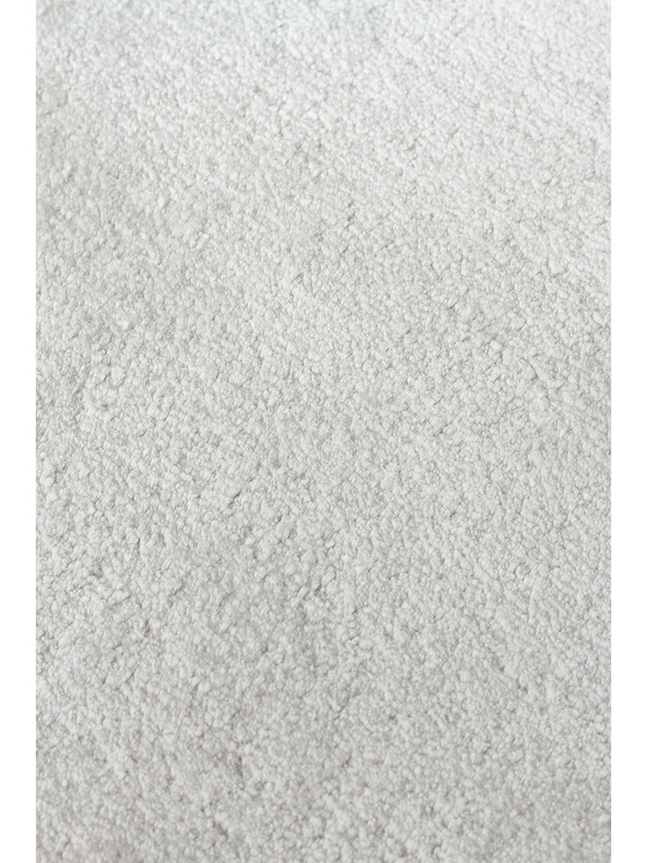 Victoria Serisi %100 Naturel Viskon El Dokuma Sade Modern Salon Oturma Odası Yatak Odası Halı SILVER - Carpetdocia