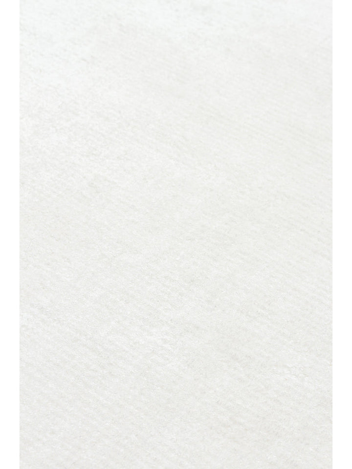 Victoria Serisi %100 Naturel Viskon El Dokuma Sade Modern Salon Oturma Odası Yatak Odası Halı WHITE - Carpetdocia