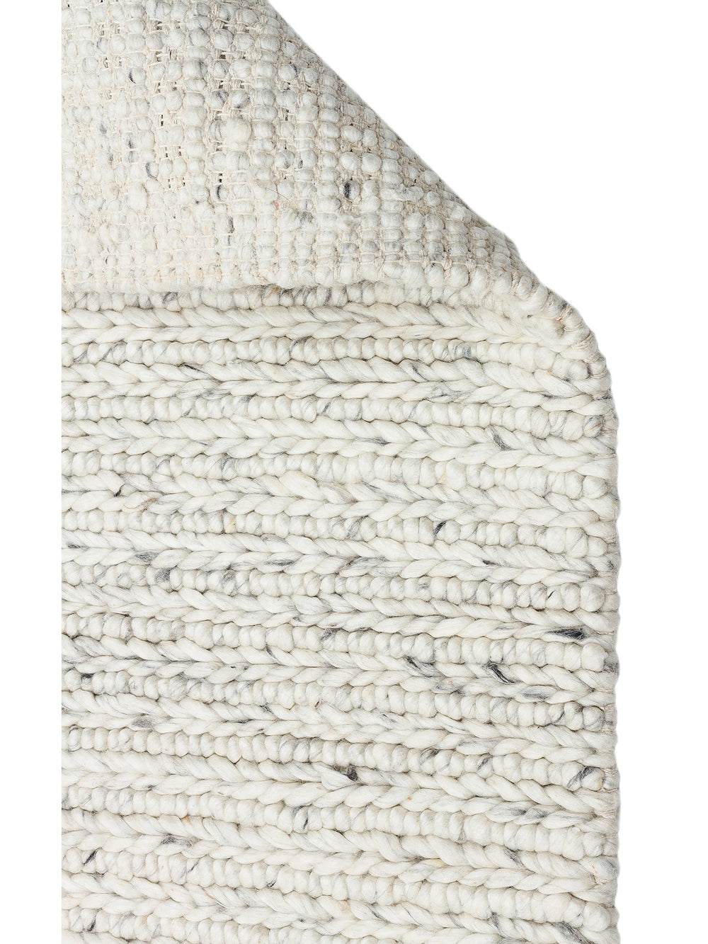 Woolstar %100 Naturel Kazak Desenli Salon Oturma Odası Koridor Antre El Dokuma Örgü Halı 07 L.GREY - Carpetdocia