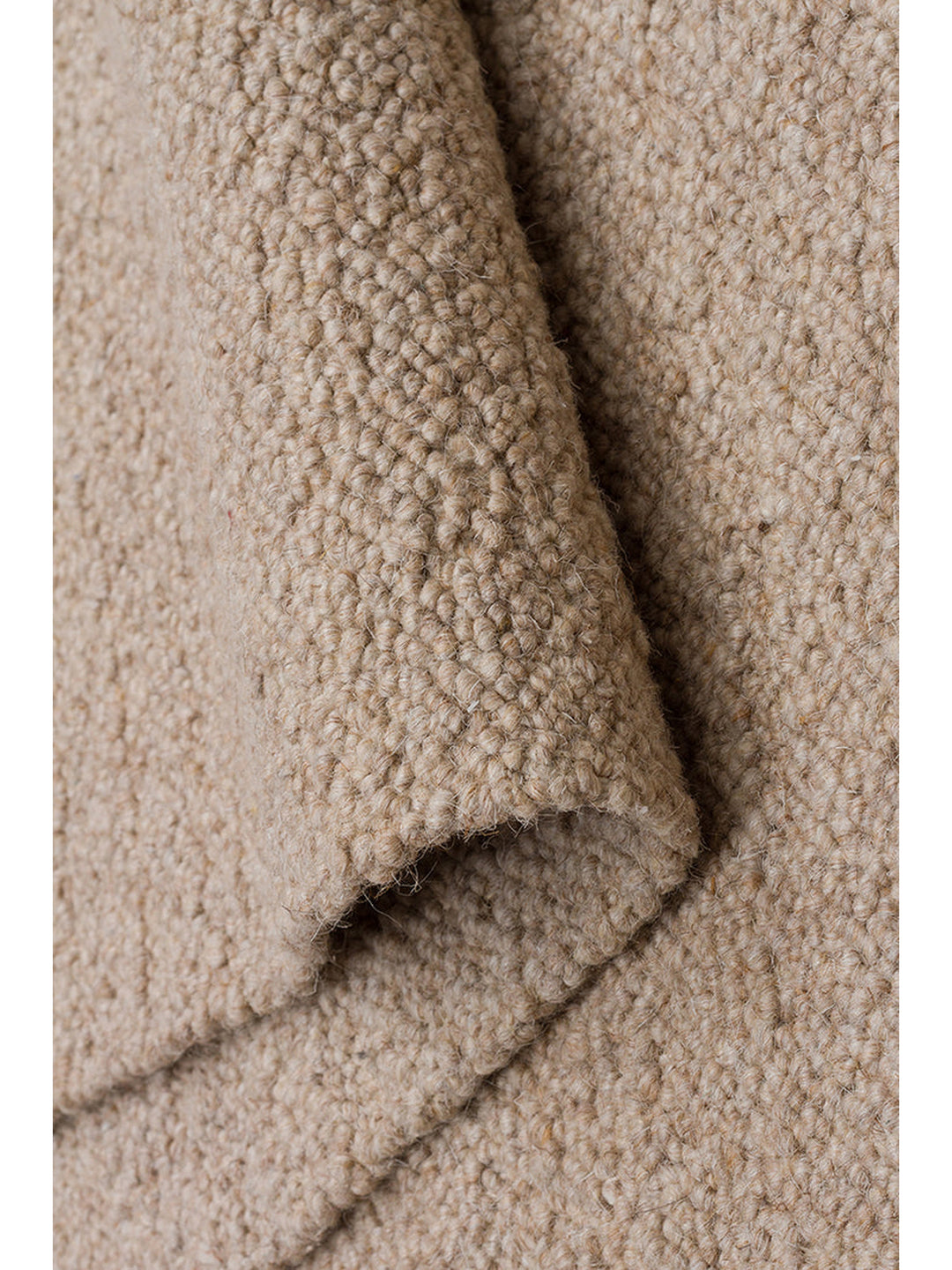 Agra Serie handgeknüpfter Teppich aus Wolle, Polyester und Baumwollmischung BEIGE