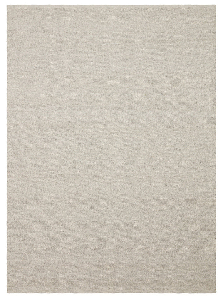 Agra Series Wool Polyester and Cotton Blend Handwoven Rug IVORY