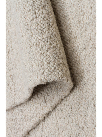 Agra Series Wool Polyester and Cotton Blend Handwoven Rug SILVER