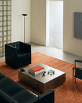 Tappeto Brasilia TENCEL™ Speciale Telaio Nero, Moderno, Semplice, Elegante, Realizzato a Mano, PLAIN TERRACOTTA