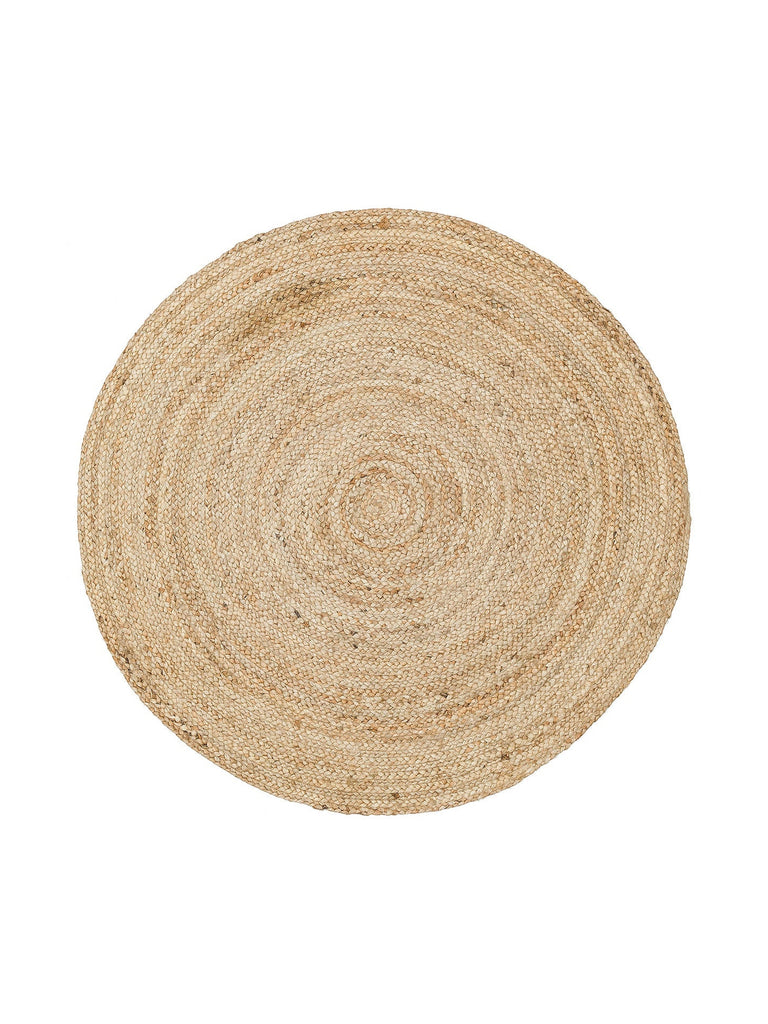 Crown Jüt %100 Naturel Tapis à la Main en Chanvre pour Salon, Couloir, Entrée, Cuisine, Balcon 01R NATURAL