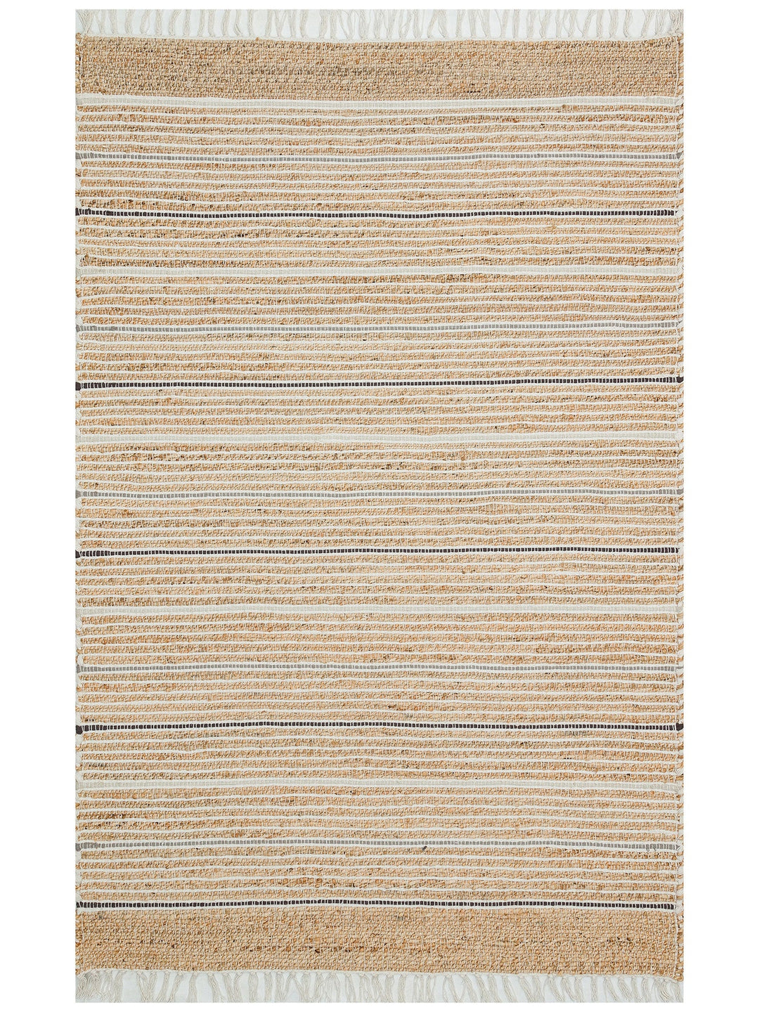 Crown Jüt %100 Naturel El Dokuma Oturma Odası Koridor Antre Mutfak Balkon Hasır Halı 05 NAT.GREY - Carpetdocia