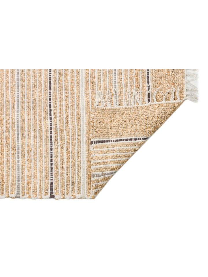 Crown Jüt %100 Naturel El Dokuma Oturma Odası Koridor Antre Mutfak Balkon Hasır Halı 05 NAT.GREY - Carpetdocia