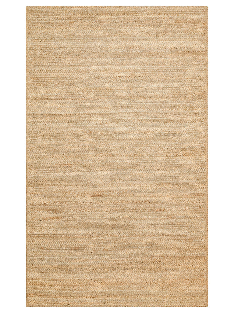 Crown Jüt %100 Naturel Tapis à la Main en Chanvre pour Salon, Couloir, Entrée, Cuisine, Balcon 12 NATURAL