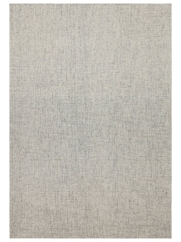 Dublin Series Wool and Cotton Blend Handwoven Rug SILVER