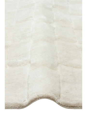 Fluffy Serisi 3D Oyma El Dokuma Salon Oturma Odası Yatak Odası Koridor Antre Modern Halı IVORY - Carpetdocia
