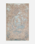 Tapis de salon moderne tissé serré de haute qualité à texture haute et basse série Göreme 03 GRIS