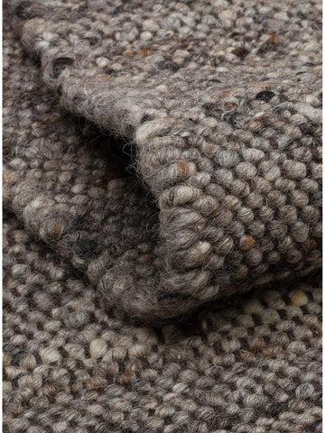Jakarta Series Wool Polyester and Cotton Blend Handwoven Rug ANTHRACITE