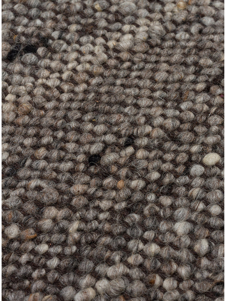 Jakarta Series Wool Polyester and Cotton Blend Handwoven Rug ANTHRACITE