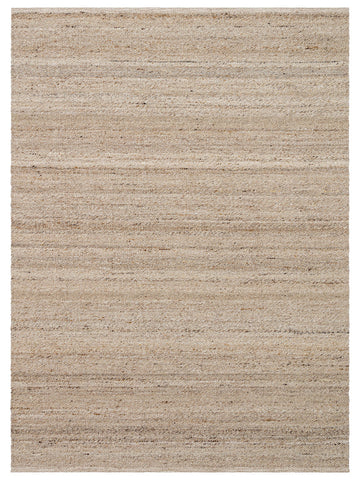 Jakarta Series Wool Polyester and Cotton Blend Handwoven Rug BEIGE