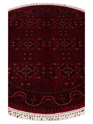 Kabil Afgan Desenli El Emeğiyle Özel Tezgahlarda Üretilen TENCEL™ Uşak Halısı 960 RED Q - Carpetdocia