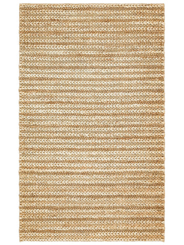 Knit Jüt Farklı Örgü Dokusuna Sahip El Dokuma Naturel Jüt Hasır Halı 1152 NATURAL XW - Carpetdocia