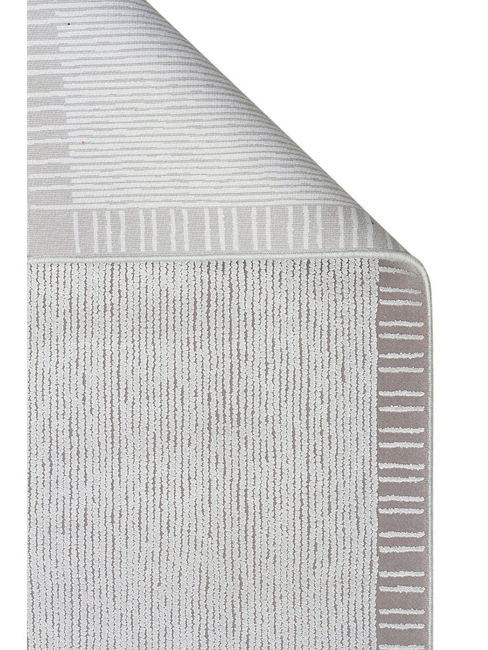 Lucia Serisi Modern Parlak Salon Oturma Odası Yatak Odası Antre Halı BORDER GREY - Carpetdocia