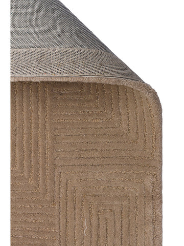 Milano Series Wool and Cotton Blend Handwoven Rug BEIGE