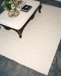 Tapis tricoté fait main pour salon, couloir, entrée à motif kazak 100 % laine naturelle Woolstar 07 WHITE