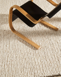 Tapis tricoté fait main pour salon, couloir, entrée à motif kazak 100 % laine naturelle Woolstar 07 L.BEIGE